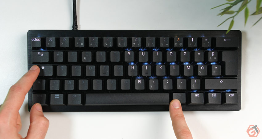 Le clavier peut être paramétré dans passer par le logiciel Razer Synapse
