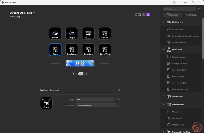 Stream Deck pour Photoshop