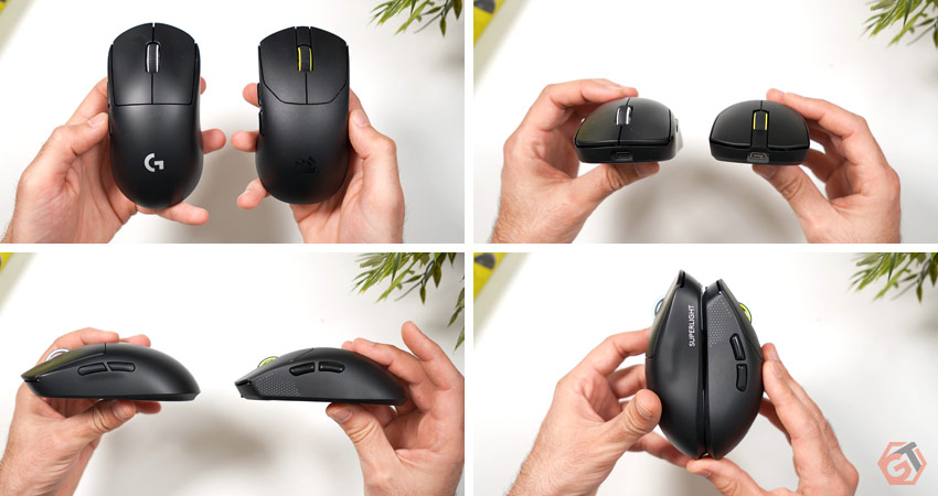 Corsair SABRE v2 PRO face à la Logitech G Pro X Superlight 2