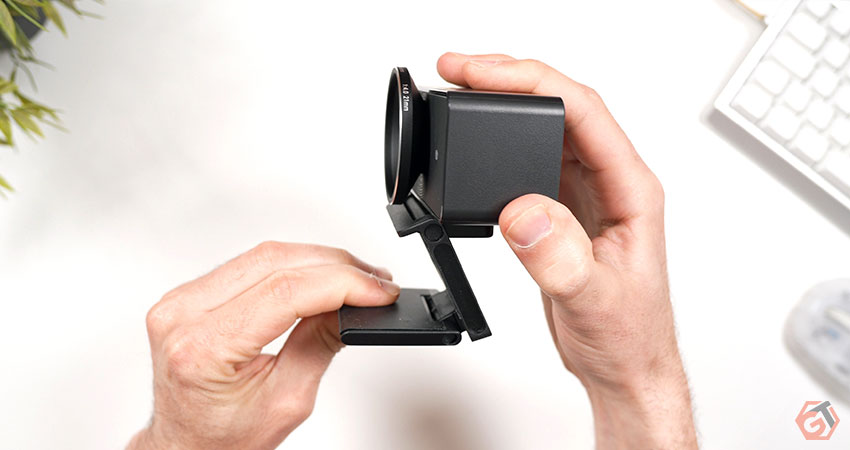 Support de la webcam pour fixation écran