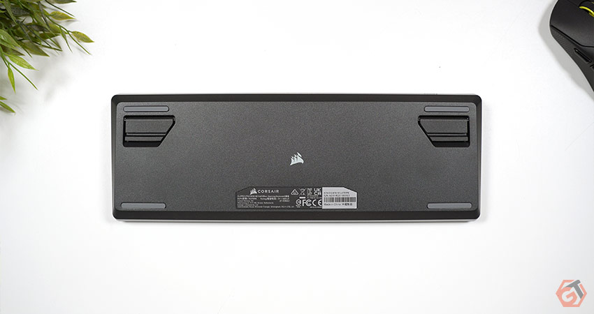 Vue arrière du clavier