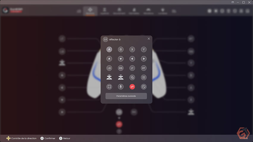 Manette PC avec commandes programmables