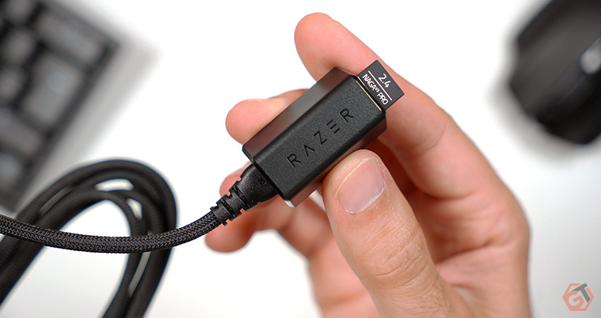 Connectique de la souris en 2.4 GHz