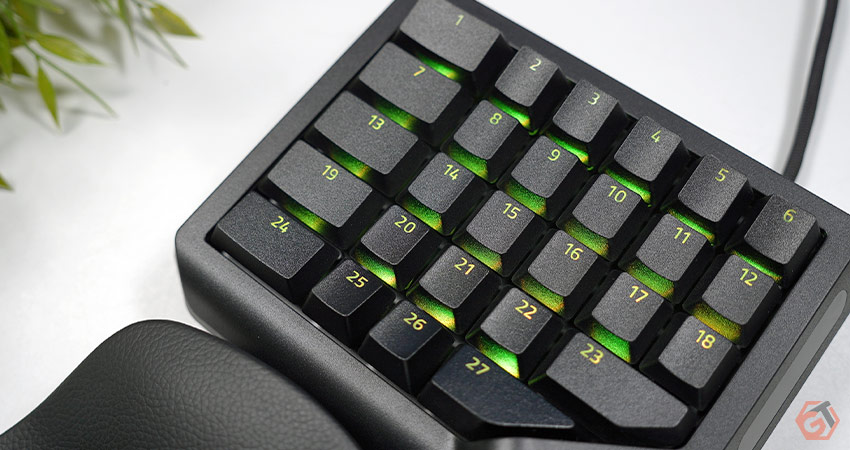 Les 27 touches du keypad
